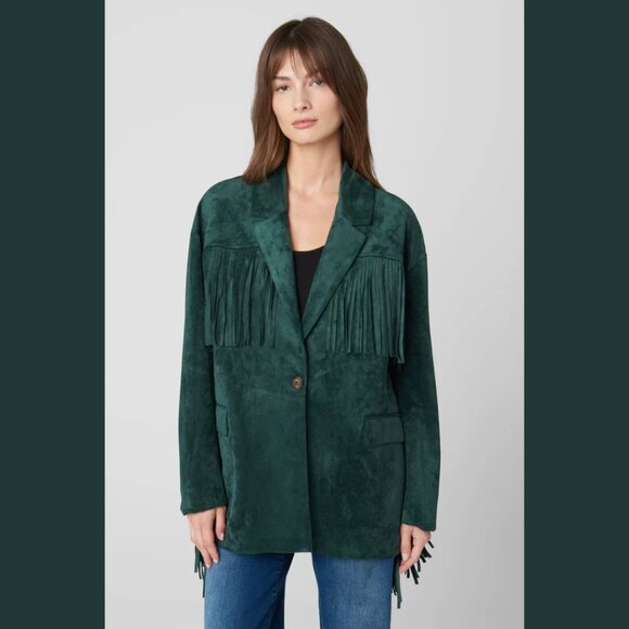 Blank NYC Faux Suede Fringe Deep Dive Coat - Picture 3 of 4